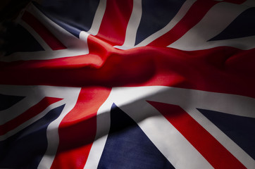 close up of British flag - obrazy, fototapety, plakaty
