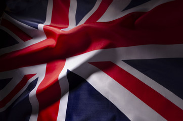 close up of British flag - obrazy, fototapety, plakaty