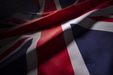 close up of British flag