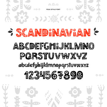 Scandinavian Font Vector