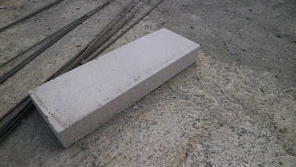 White Brick on construction house