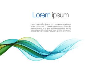 Abstract background with color waves