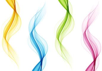 Abstract background with color waves