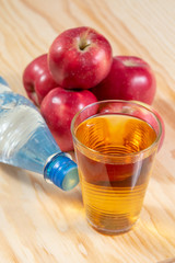 Apple spritzer in a glass 