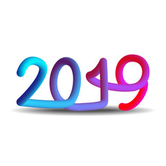 6774653 2019. Bright modern design. Colorful gradient paint brush. Bright spectral design. Bulk text. For printing on cards and use in design.