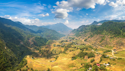 Terraced rice field in Sapa