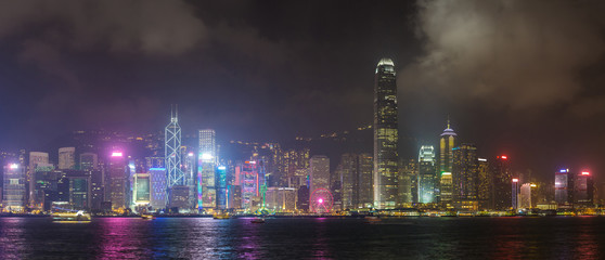 Fototapeta na wymiar Victoria Harbour in Hong Kong