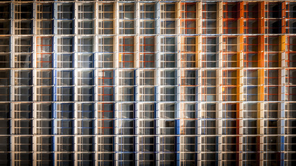 Abstract building facade close up 