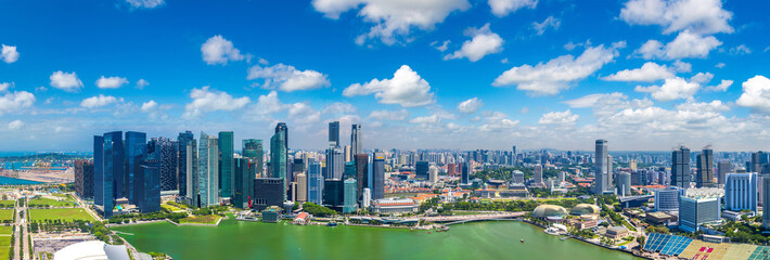 Panoramic view of Singapore