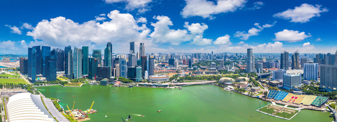 Vue panoramique sur Singapour