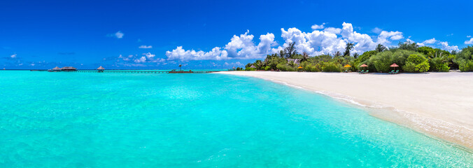 Tropical beach in the Maldives