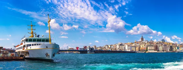 Fotobehang Panorama van Istanbul © Sergii Figurnyi