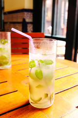 mojito cocktail on the table
