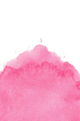 Pink abstract watercolor background with space for text. Editable template for banner, poster, cover, brochure, flyer. 
