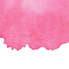 Pink abstract watercolor background with space for text. Editable template for banner, poster, cover, brochure, flyer. 