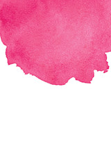 Pink abstract watercolor background with space for text. Editable template for banner, poster, cover, brochure, flyer. 