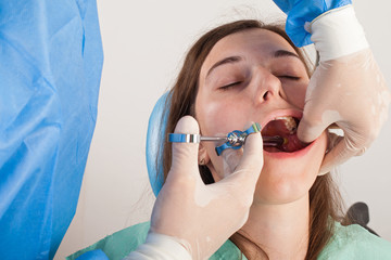 Local anesthesia before dental procedure