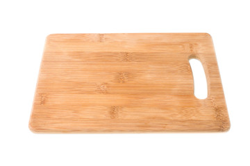Wood cutting Board isolated on white background