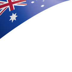 Australia flag, vector illustration on a white background.