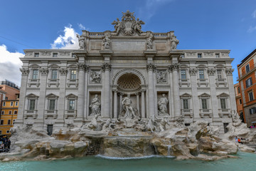 Fototapeta na wymiar Trevi Fountain - Rome, Italy