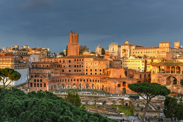Fototapeta na wymiar Trajan's Form - Rome, Italy