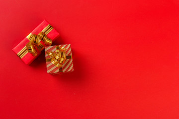 gift box on color background