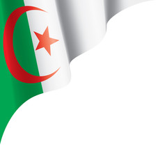 Algeria flag, vector illustration on a white background