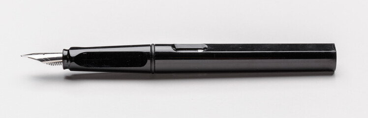 Fountain pen isolated on white background
