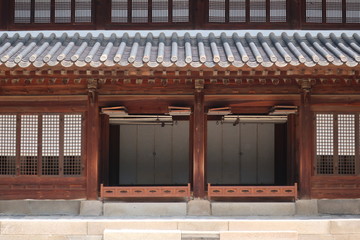 Deoksugung Palace in the city of Seoul in South Korea 