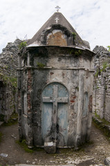 Ruins of an ancient Circassian fortress of the 6th century. Abkhazia, Georgia
