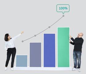 Business partners with a growing graph