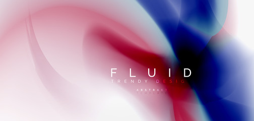 Mixing liquid color flow abstract background. Trendy abstract layout template for business or technology presentation, internet poster or web brochure cover, wallpaper