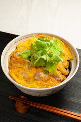 親子丼を作る　完成した親子丼