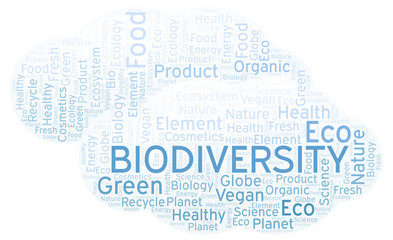 Fototapeta premium Biodiversity word cloud.