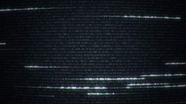 Technologic background with representation of binary code. Animation of seamless loop.