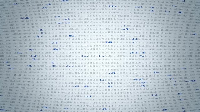Technologic background with representation of binary code. Animation of seamless loop.