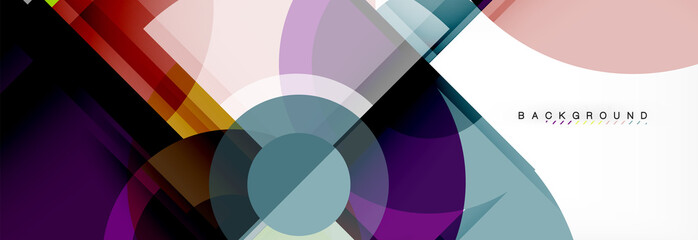 Obraz premium Vector fantastic circle modern geometric background template