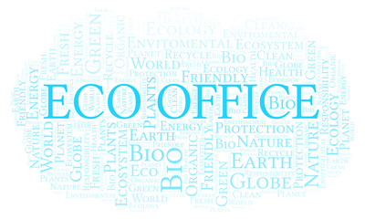 Eco Office word cloud.