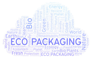 Eco Packaging word cloud.