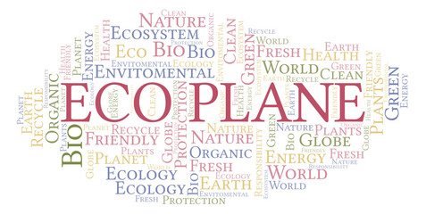 Eco Plane word cloud.