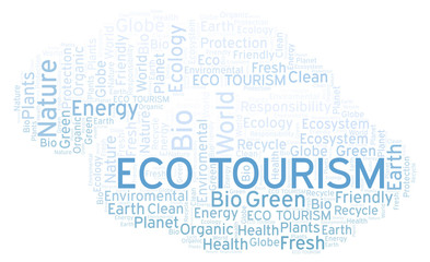 Eco Tourism word cloud.