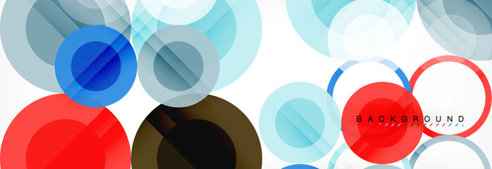 Circle composition abstract background
