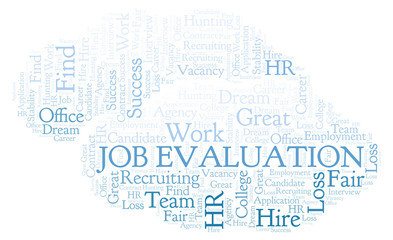 Job Evaluation word cloud.