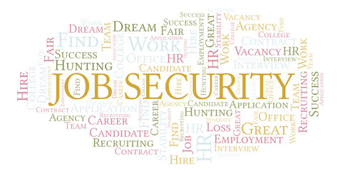 Job Security word cloud.