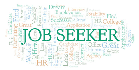 Job Seeker word cloud.