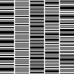 Set of seamless black white horizontal stripes