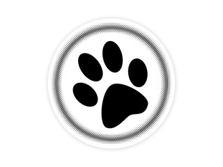 Black Paw Print