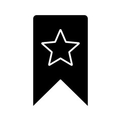 Bookmark with star glyph icon