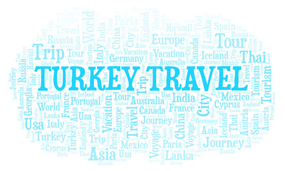 Obraz premium Turkey Travel word cloud.