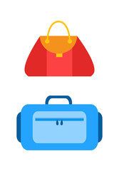 Stylish Handbag Collection Vector Illustration